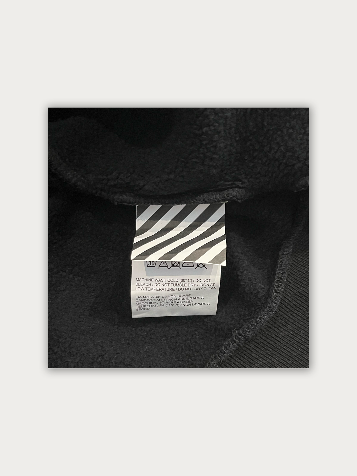 Off-White Diagonal Bernini Spliced Crewneck