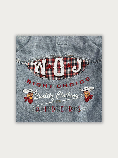 90s Causucci Embroidered Denim Jacket