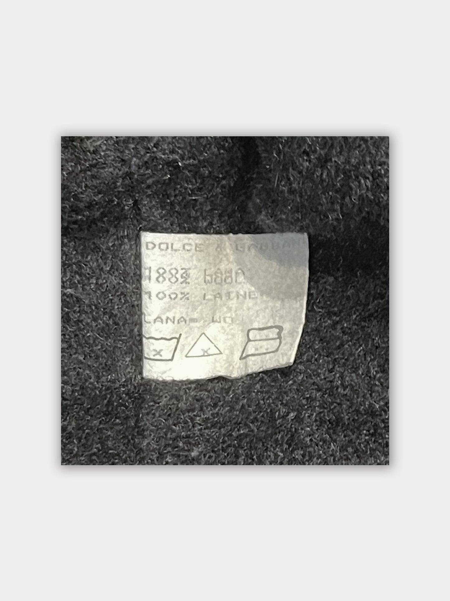 RARE Vintage Mid 90s Runway PROTOTYPE Dolce & Gabbana Wool Trench Coat