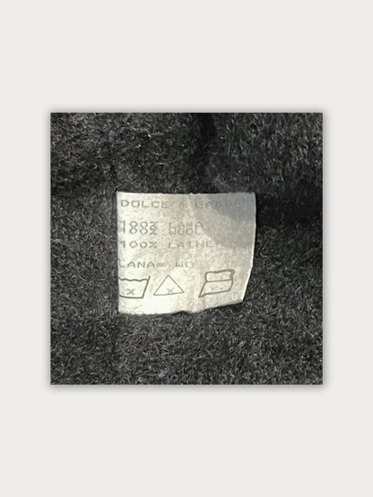 RARE Vintage Mid 90s Runway PROTOTYPE Dolce & Gabbana Wool Trench Coat