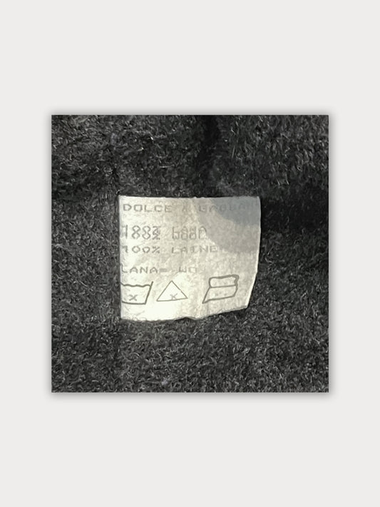 RARE Vintage Mid 90s Runway PROTOTYPE Dolce & Gabbana Wool Trench Coat