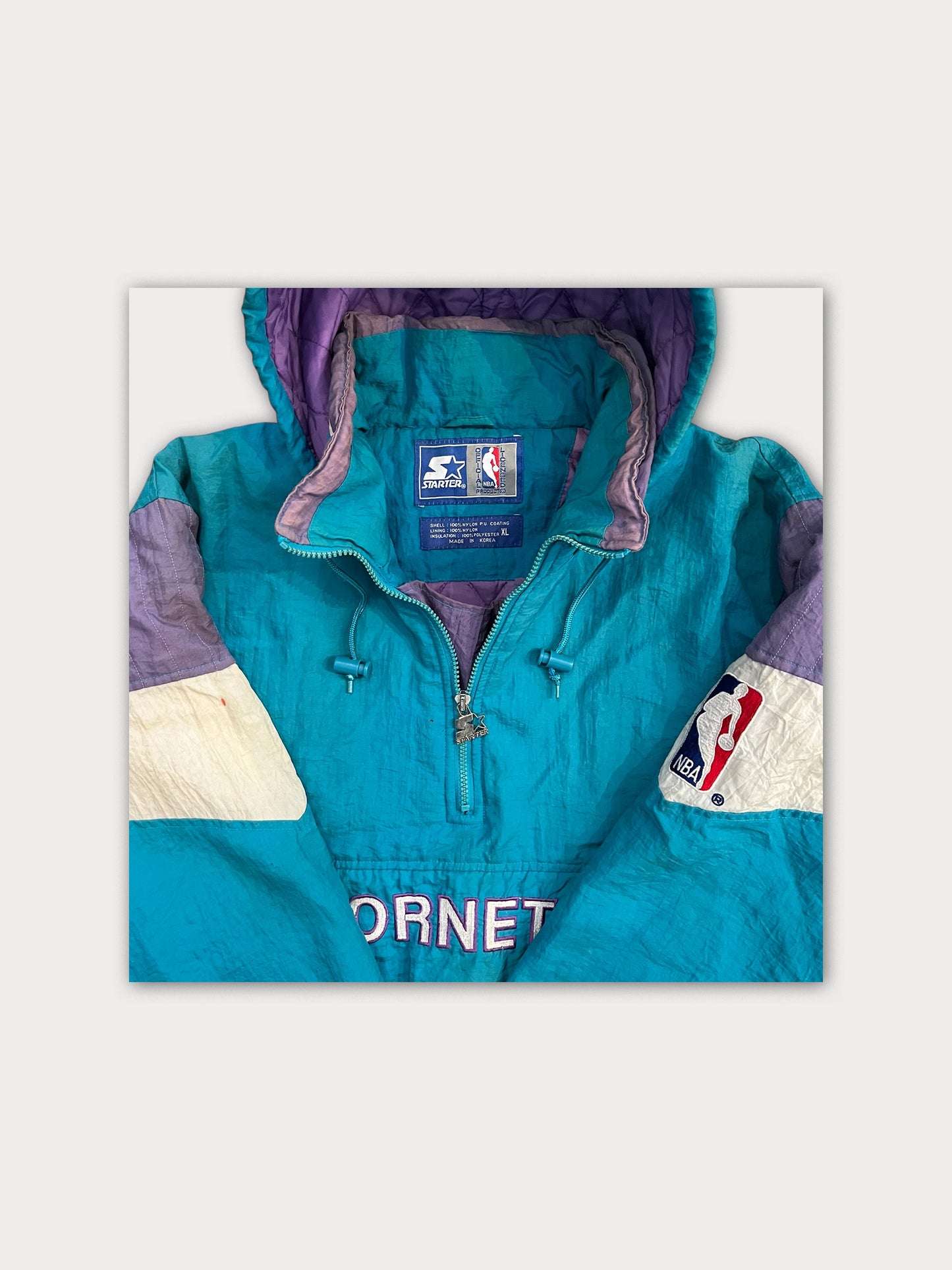 90s Starter Charlotte Hornets Anorak