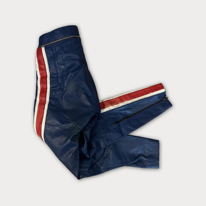 80s Vintage Leather Biker Jacket+Pants