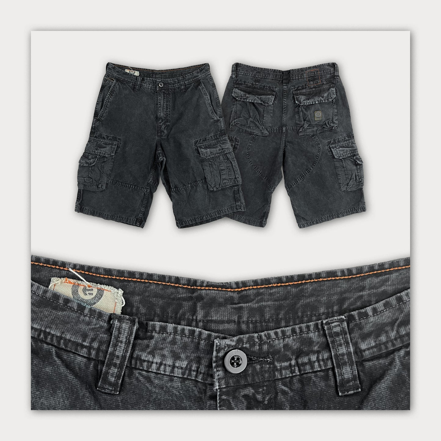 Y2K Etnies Denim Cargo Shorts