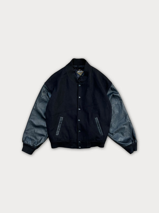 Wool+Leather Varsity Jacket