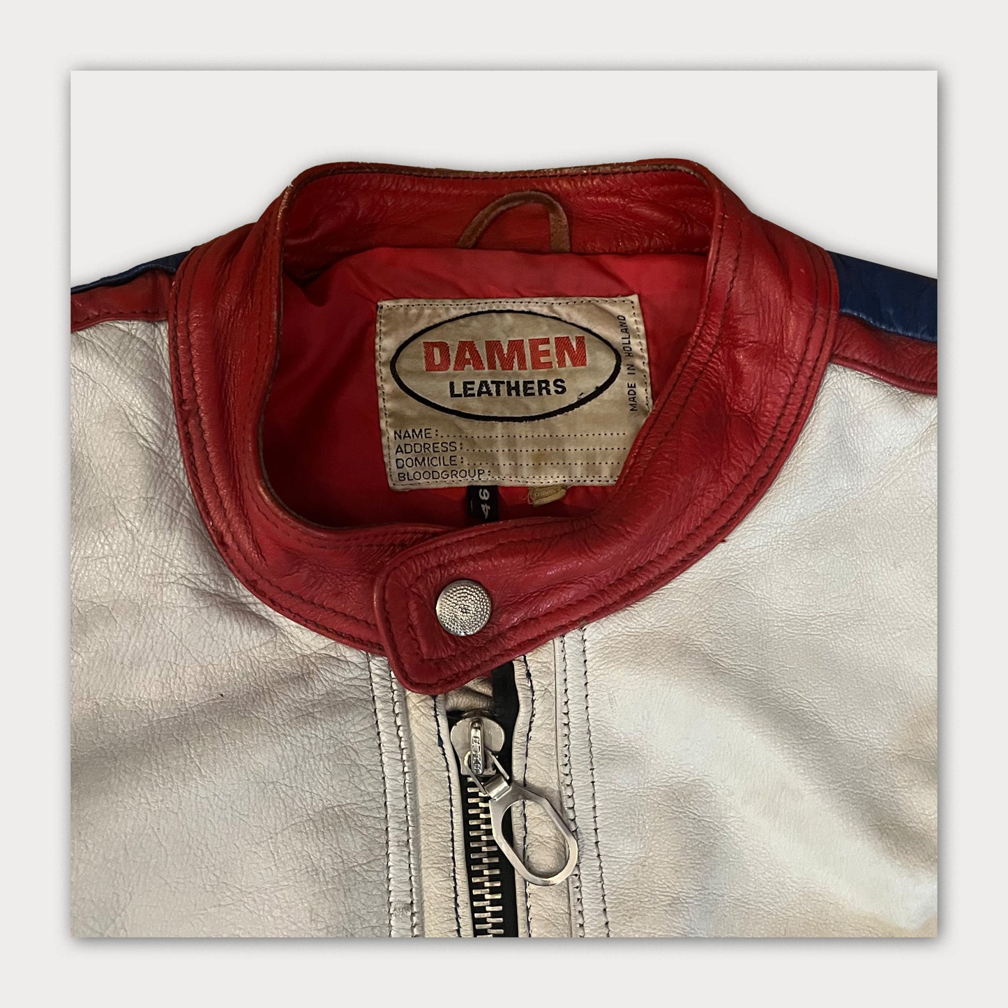 80s Vintage Leather Biker Jacket+Pants