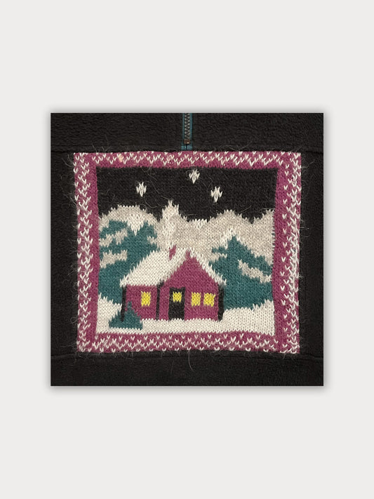 Vintage 90s Embroidered Fleece