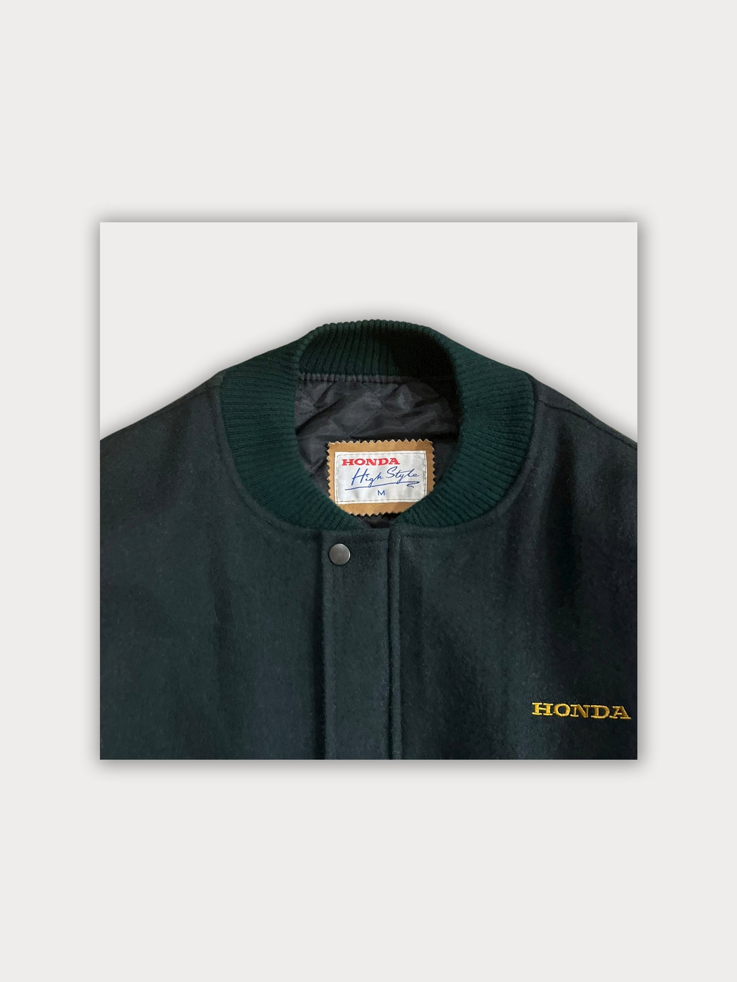 Vintage Honda Varsity Jacket (Wool/leather)