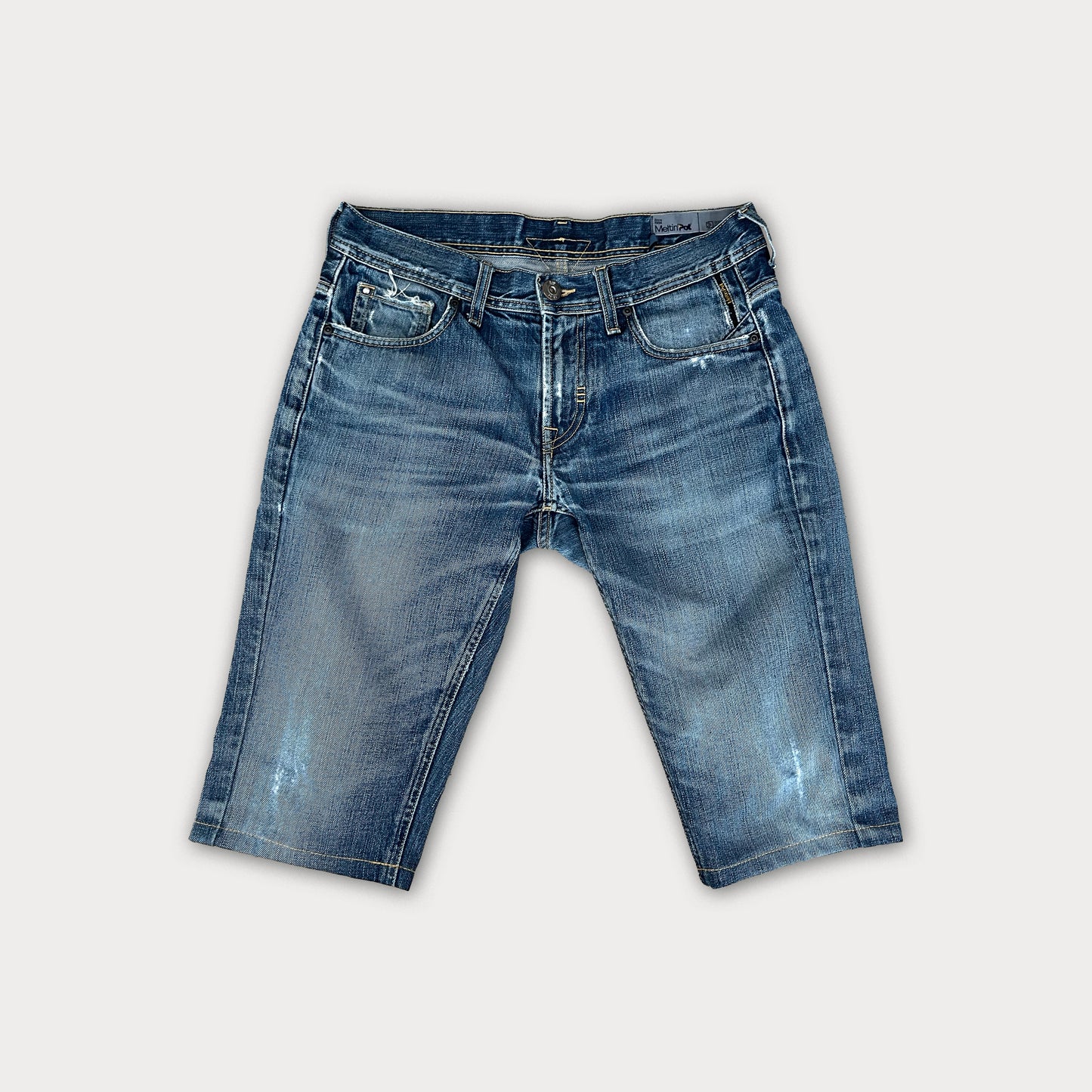 Melting Pot Denim Shorts