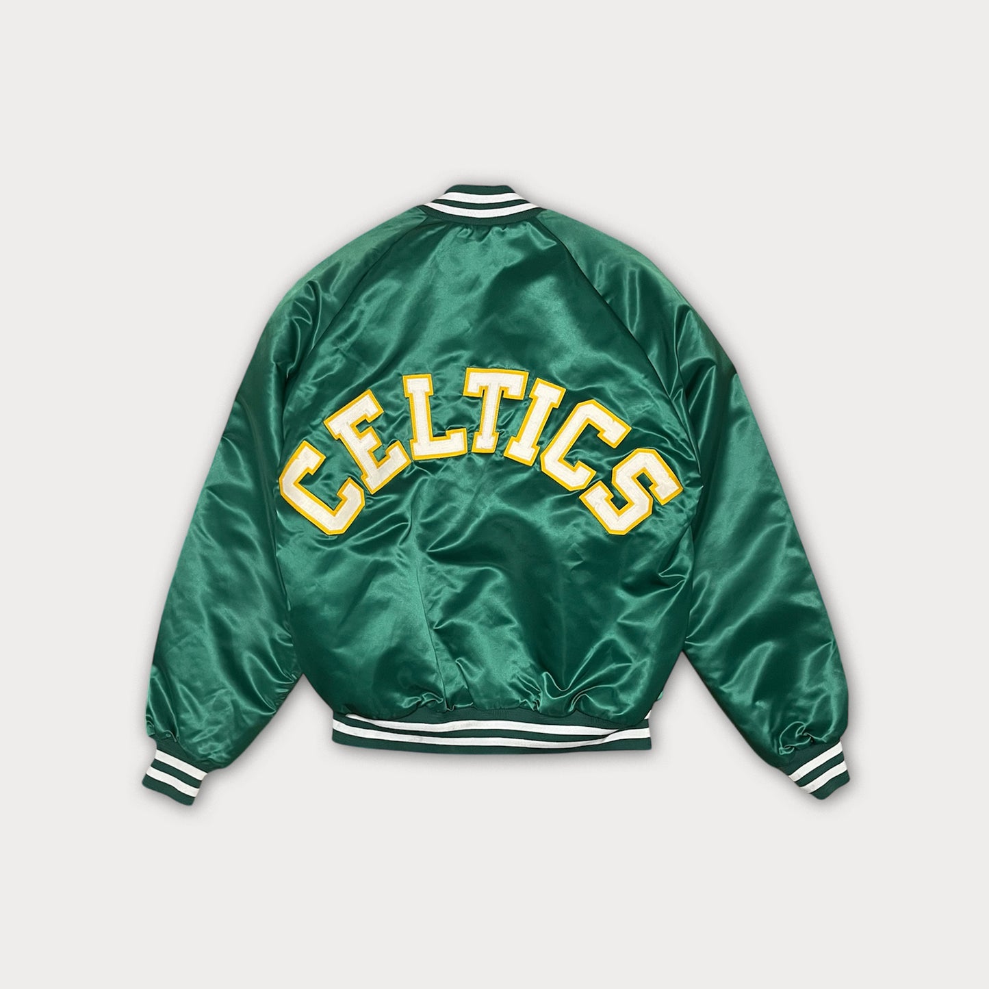 90s White Chalk Celtics Jacket (Scratch on the front)