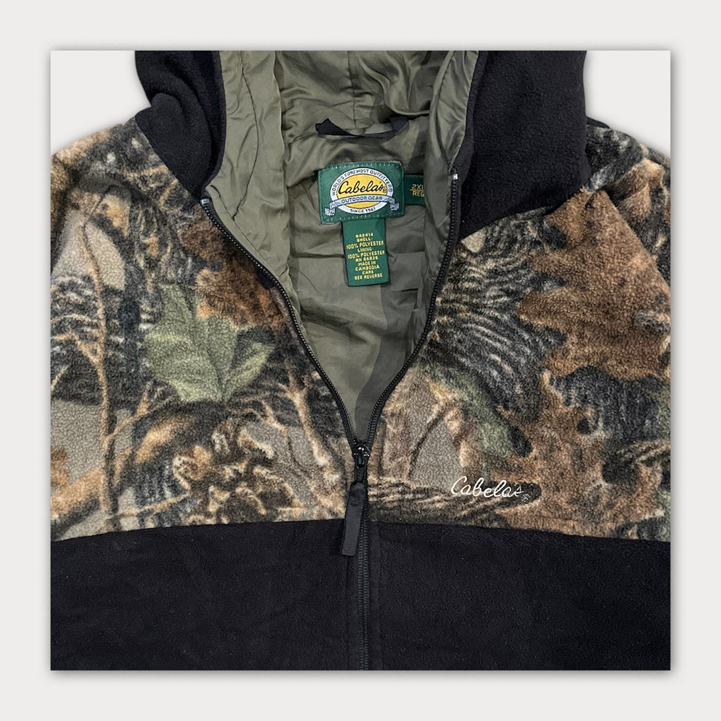 Hoodie Camo Fleece