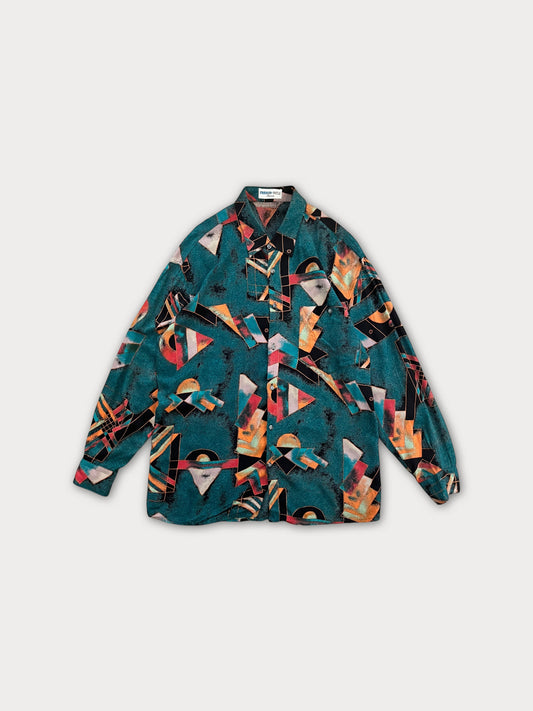 Vtg Abstract Shirt