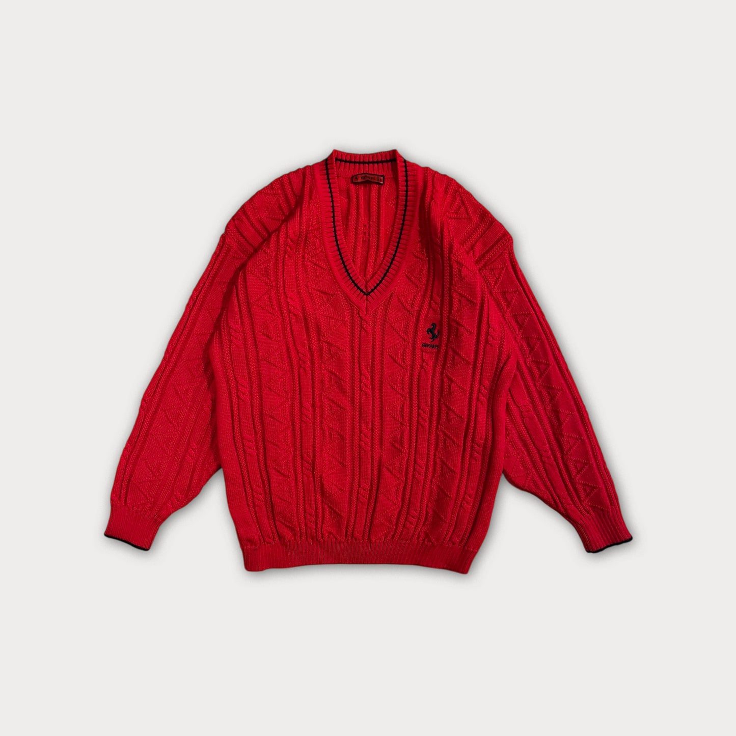 90s Vintage Ferrari Pure Virgin Wool Knit