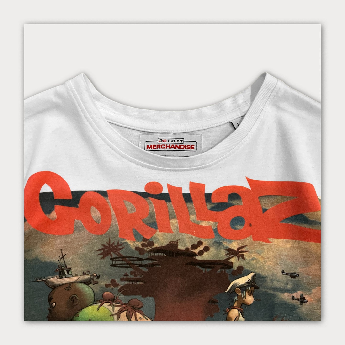 00s Gorillaz - Plastic Beach Tee