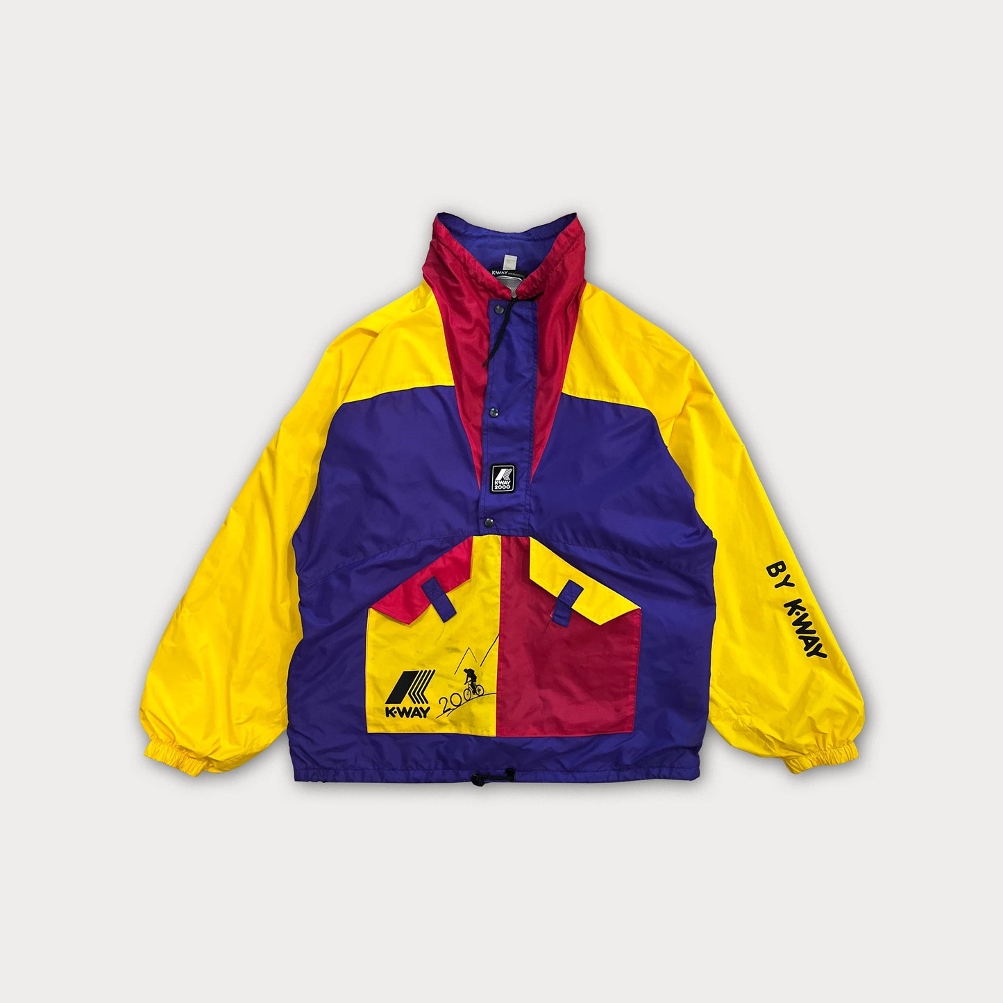 90s KWay Raincoat with Hoodie