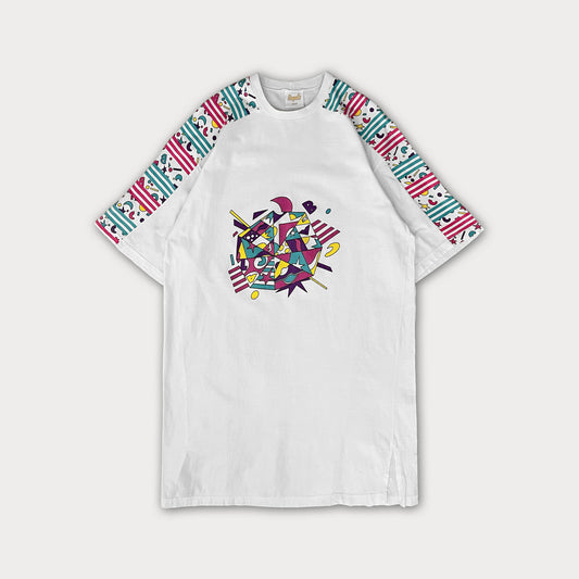 Vintage Graphic Long Tee/Summer dress