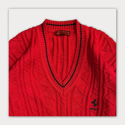 90s Vintage Ferrari Pure Virgin Wool Knit