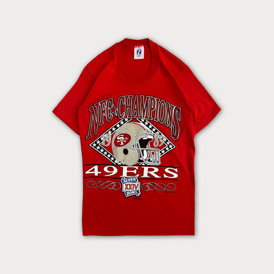 1989 NFC Champions SF 49ers Tee (Single Stitched)