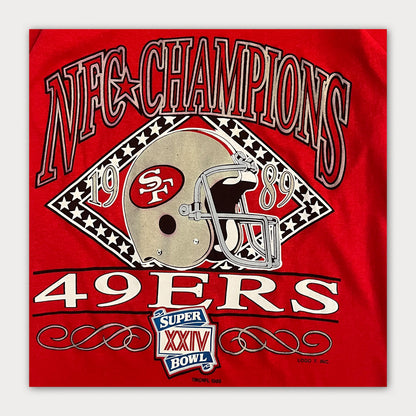1989 NFC Champions SF 49ers Tee (Single Stitched)