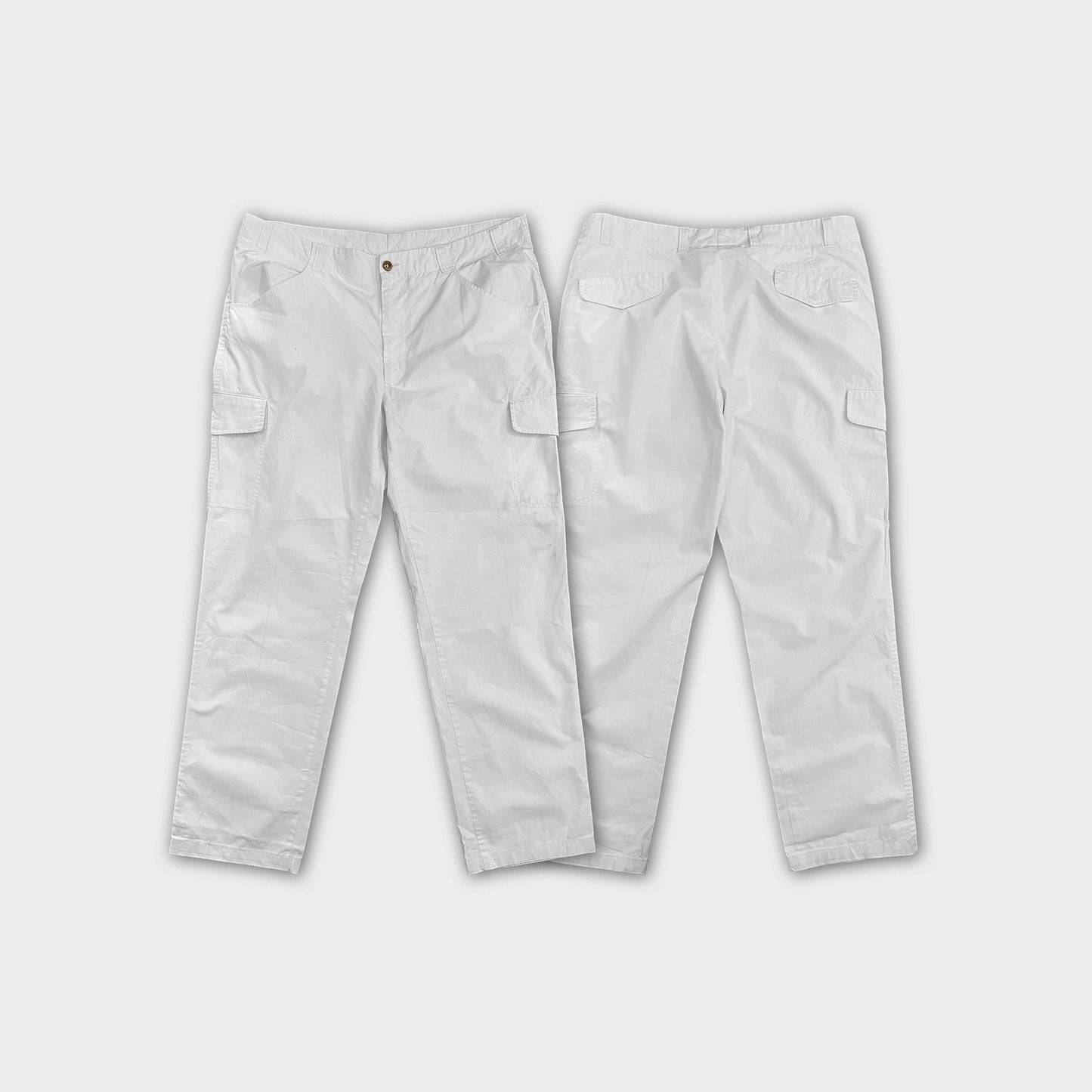 White Cargo Pants