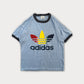 RARE 80s Adidas Rainbow Tee