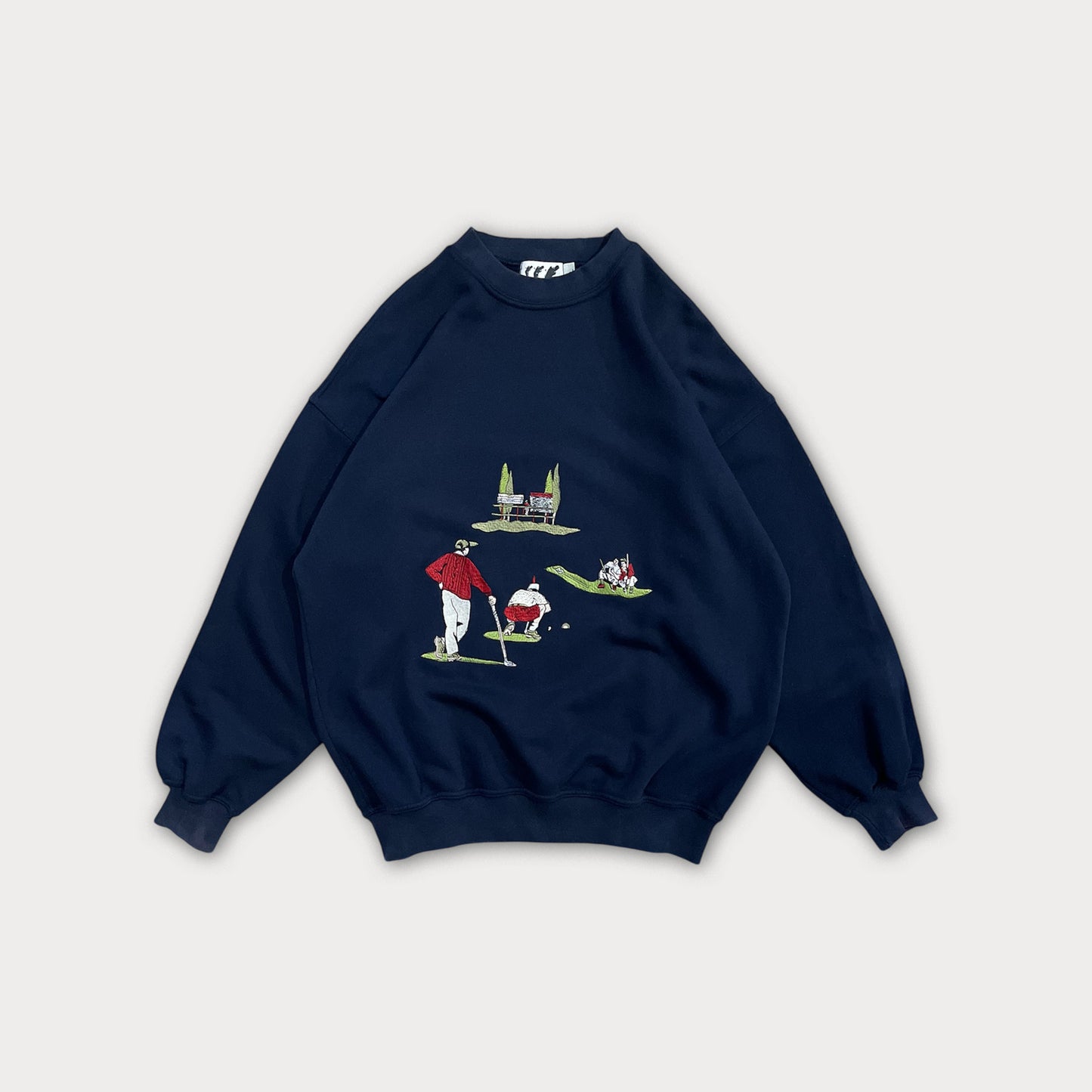 Vtg Embroidered Sweatshirt