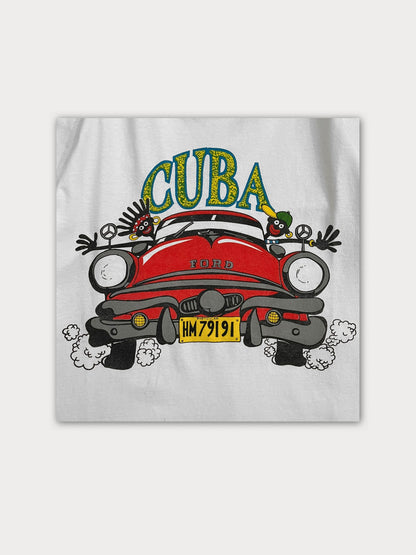 Printed Front&Back Cuba Souv Tee