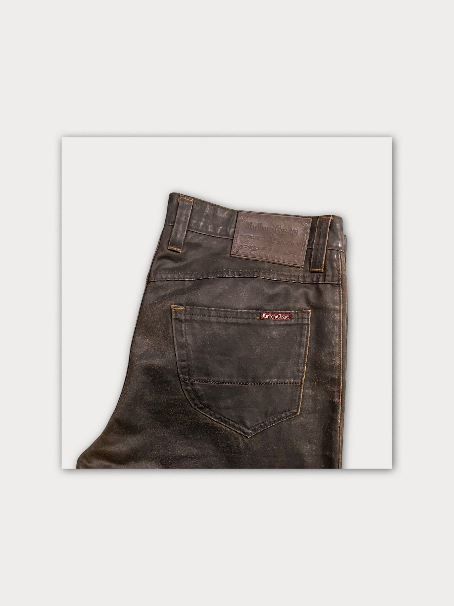 Marlboro Classics Leather Effect Pants