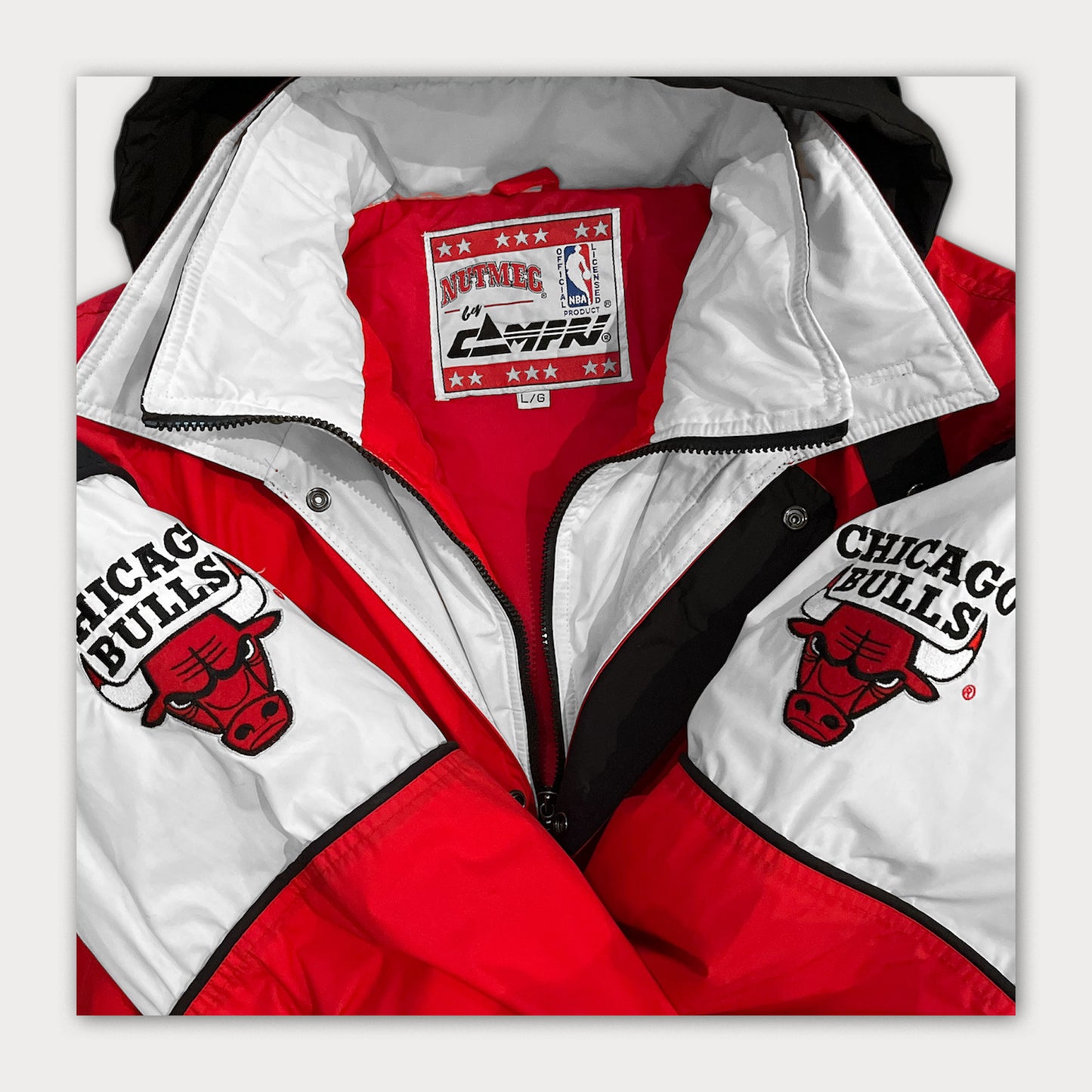 90s Nutmeg Chicago Bulls Bomber Jacket