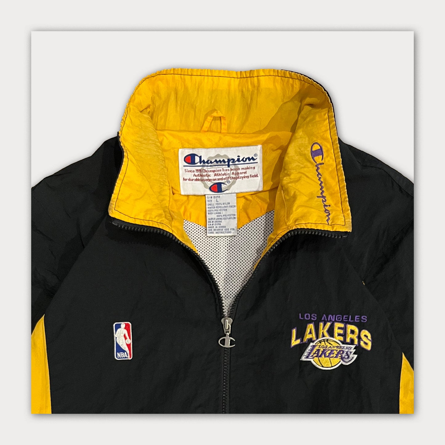 90s Lakers Warm Up Champion Jacket