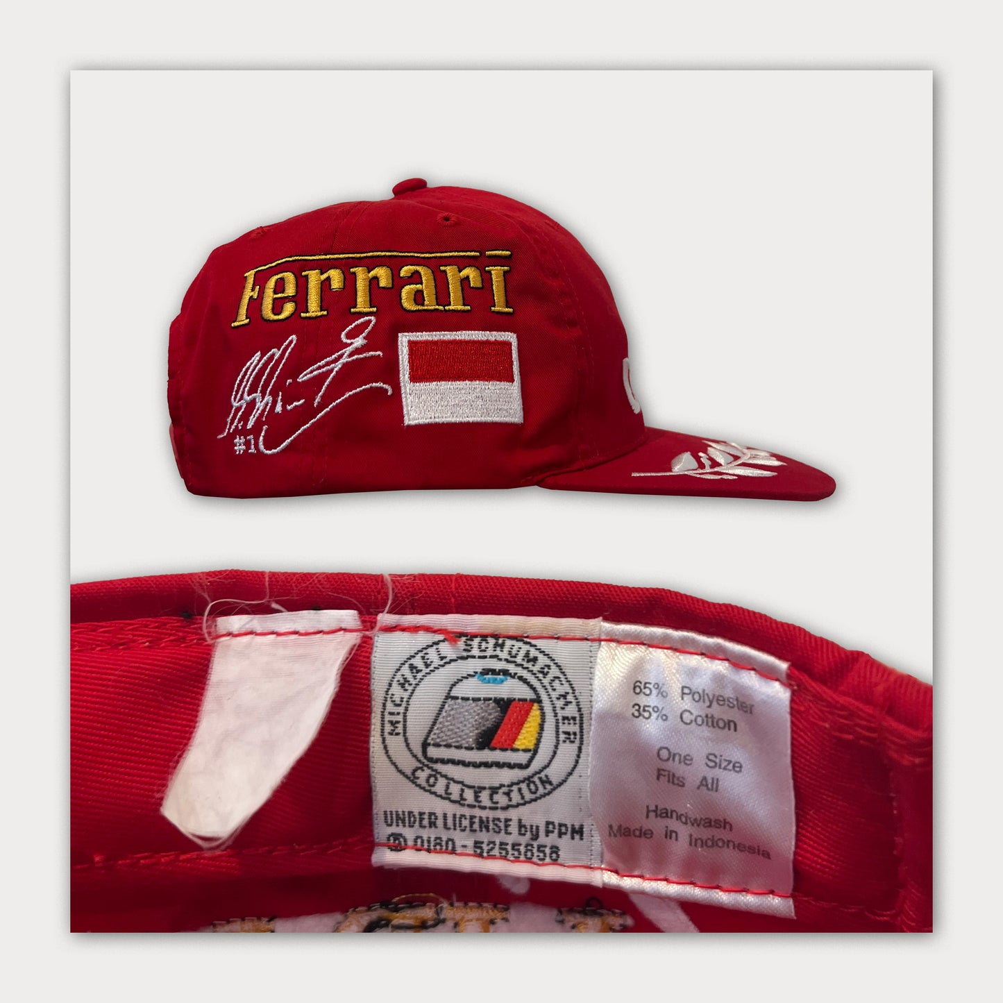 1996 Michael Schumacher Ferrari Cap