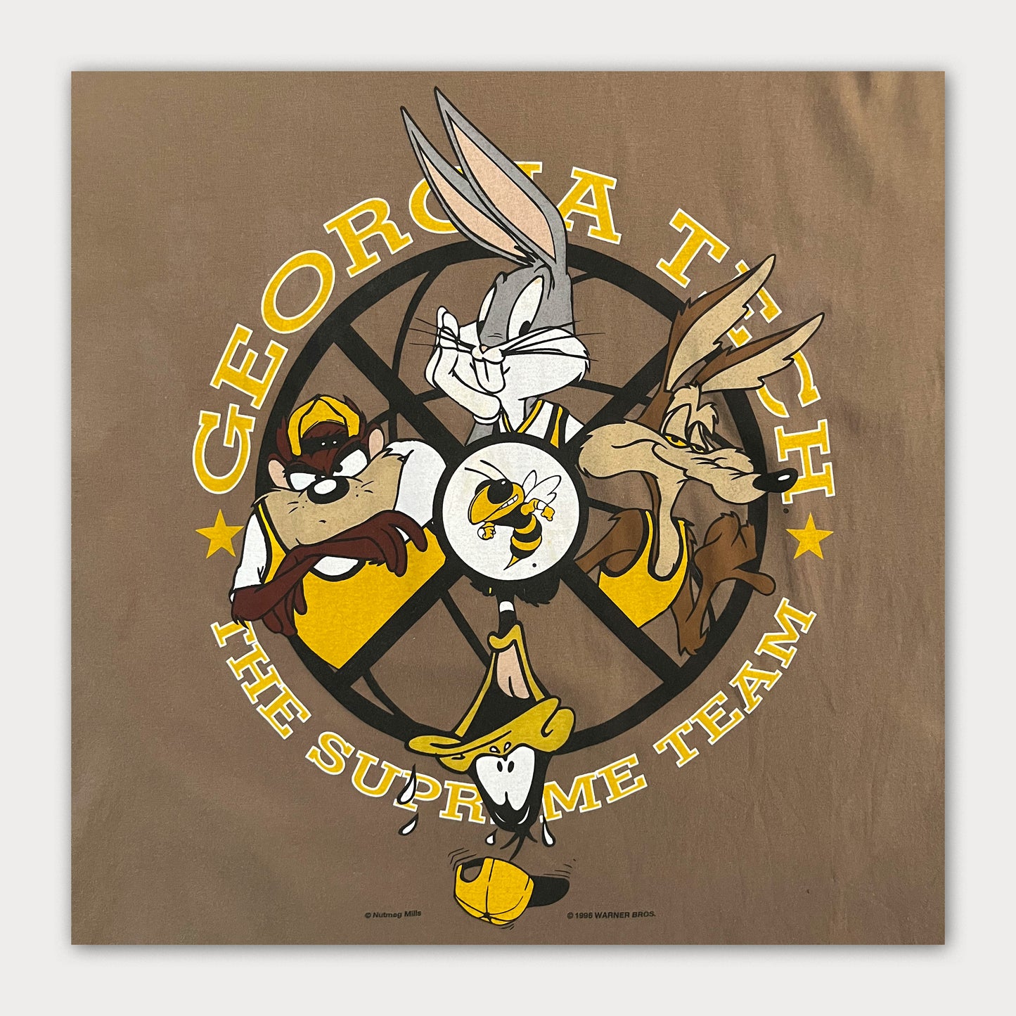 90s Looney Tunes X Georgia Tech on Nutmeg Tee