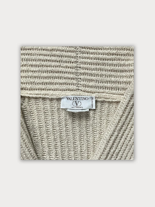 90s Valentino Silk & Cashmere Long Cardigan