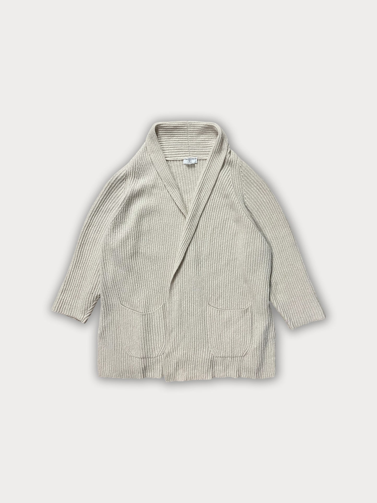 90s Valentino Silk & Cashmere Long Cardigan