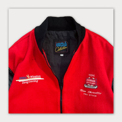 1994 Winston Drag Race Varsity Jacket (Wool+Leather)