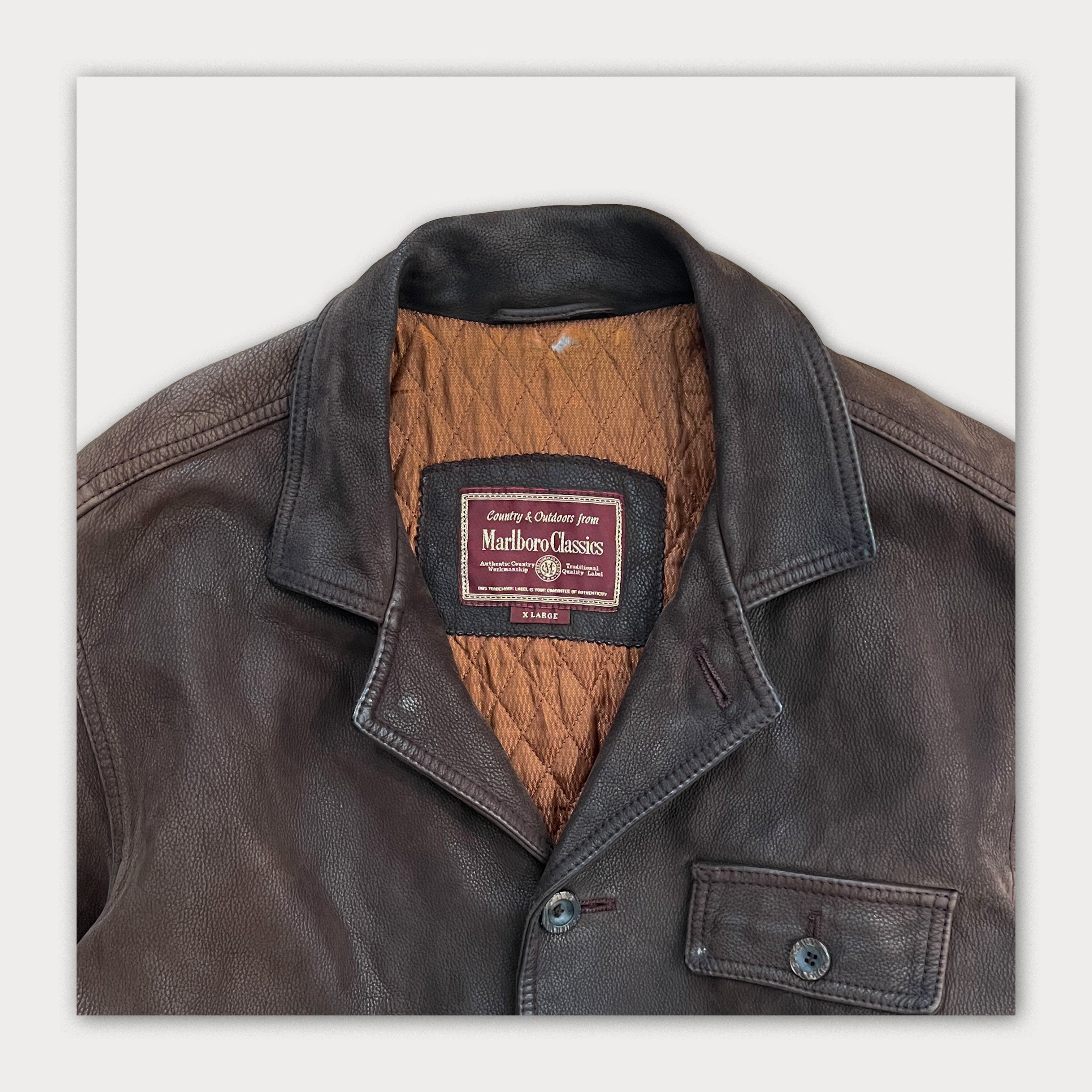 Marlboro Classics Leather coat – Aces! Vintage