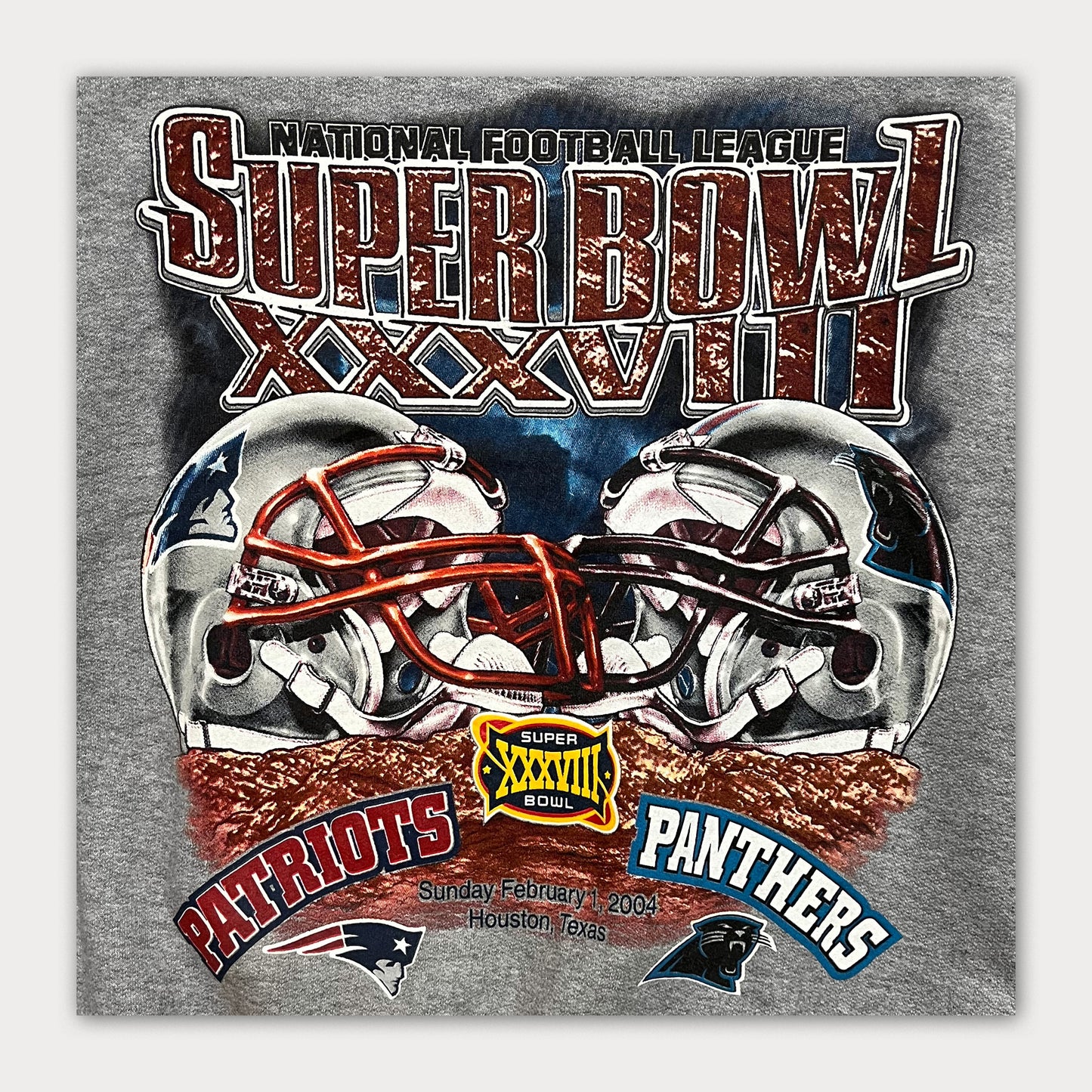 2004 Superbowl on Jerzees Sweatshirt