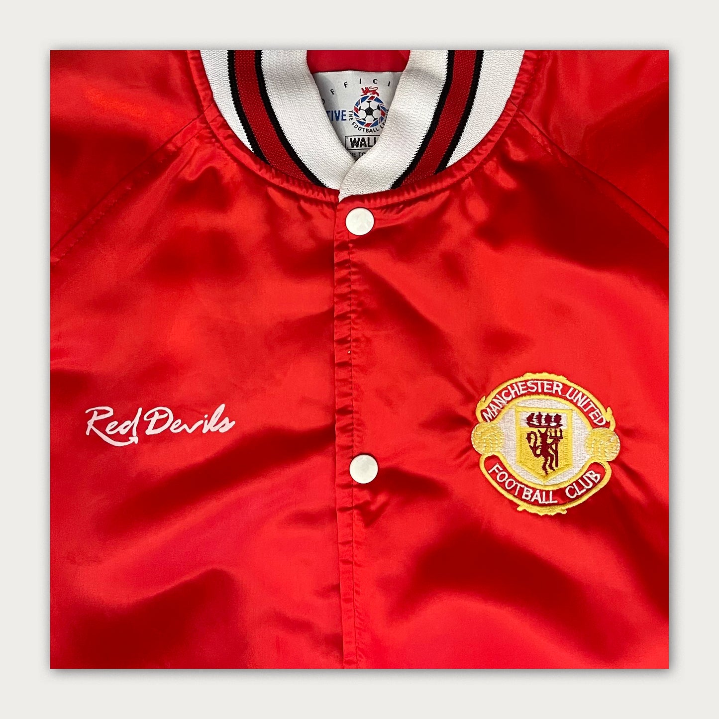 1989/92 Man Utd - Wall St Leisure Bomber Jacket