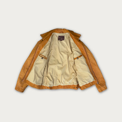 90s Marlboro Classics Mustard Leather Jacket