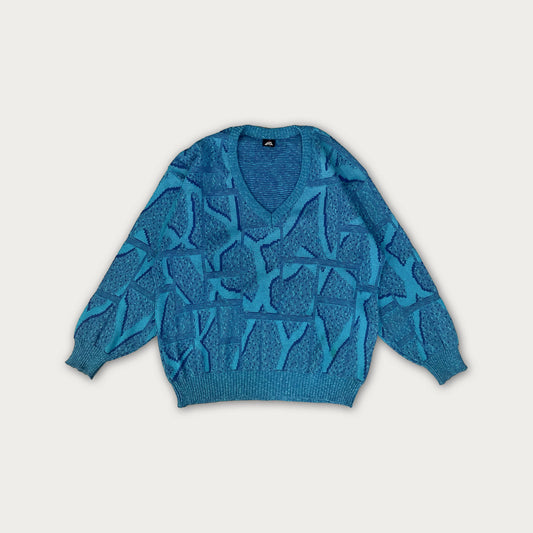 90s Vneck Cotton Sweater