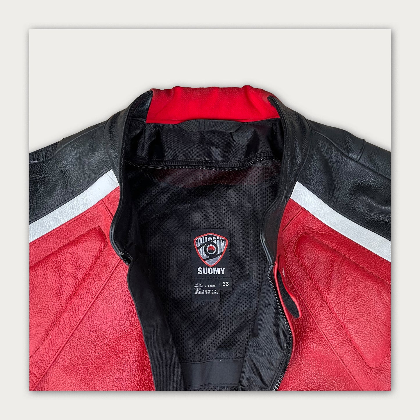 Suomy Biker Leather Jacket