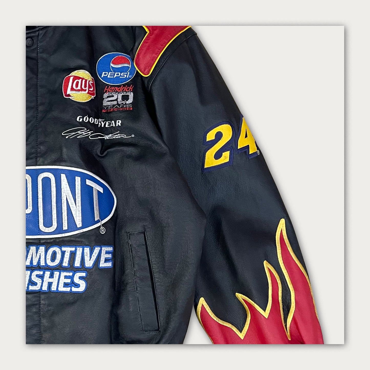90s Jeff Gordon Leather Jacket