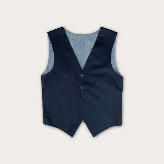 Blue Cotton Vest