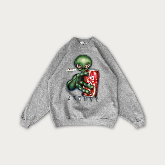 90s Alien Coca-Cola Sweatshirt