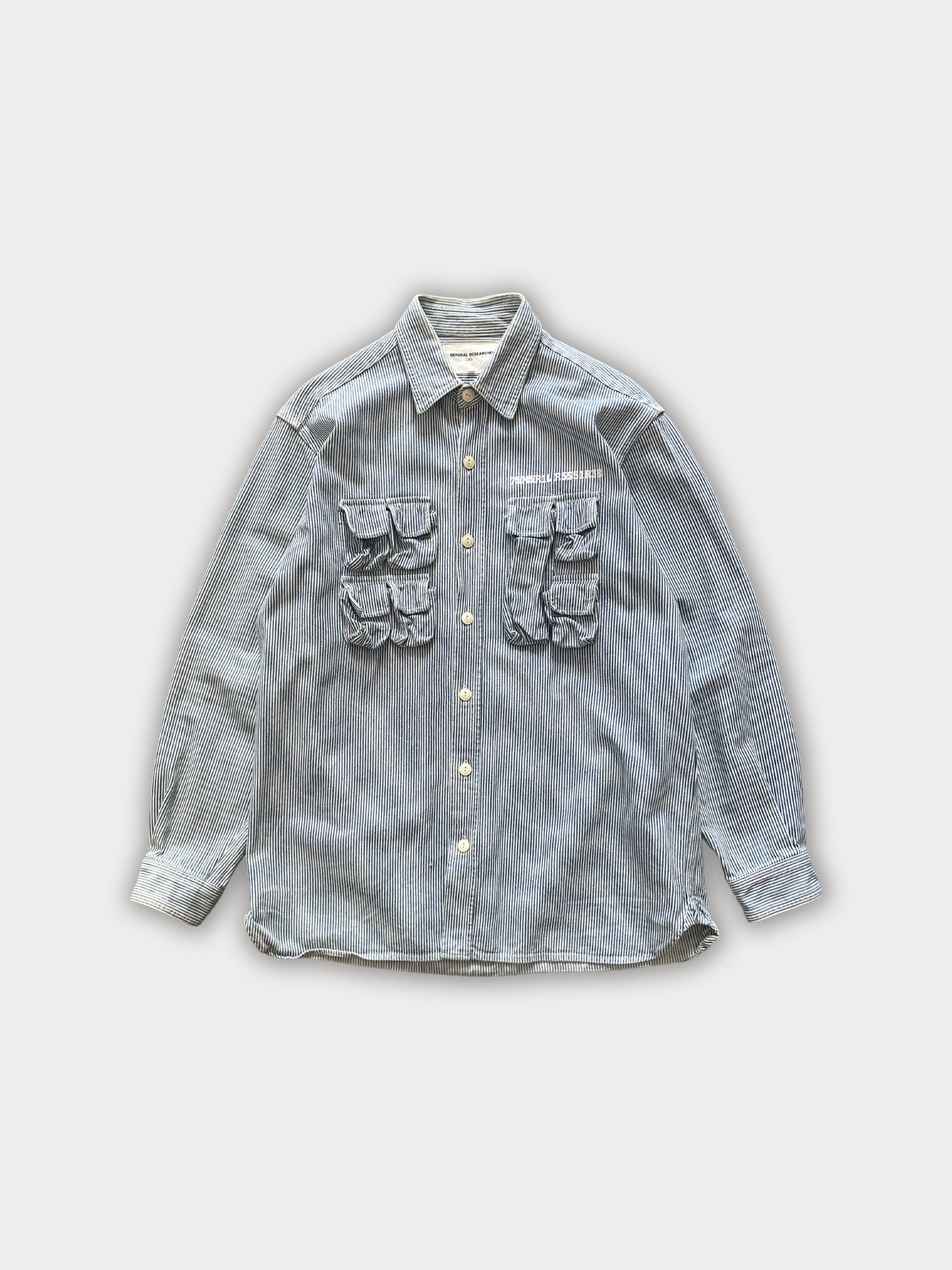 Rare Vintage 1999 General Researched 'Parasite' Hickory Shirt by Setsumasa Kobayashi