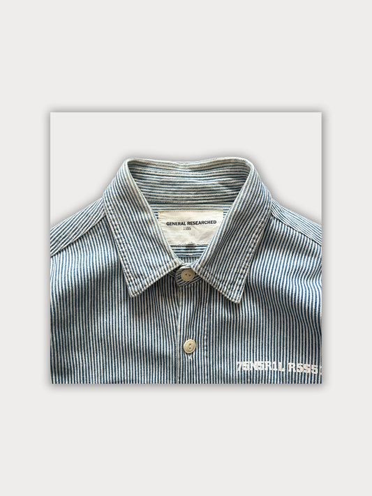 Rare Vintage 1999 General Researched 'Parasite' Hickory Shirt by Setsumasa Kobayashi