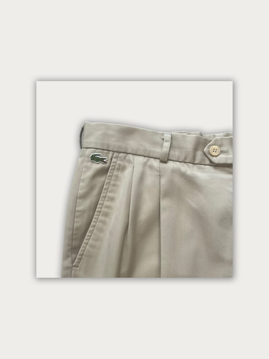 90s Lacoste Double Pleated Chinos