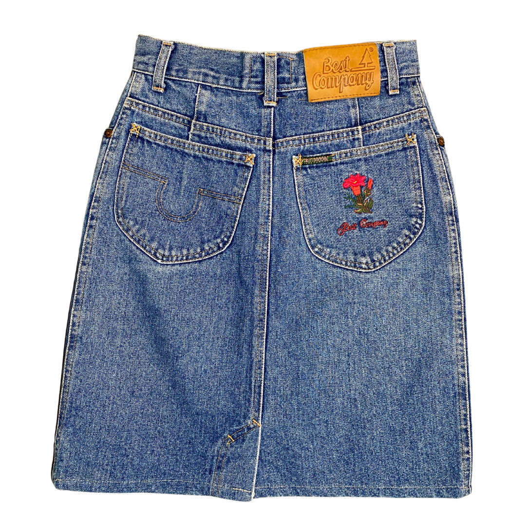 80's Best Company Denim Skirt