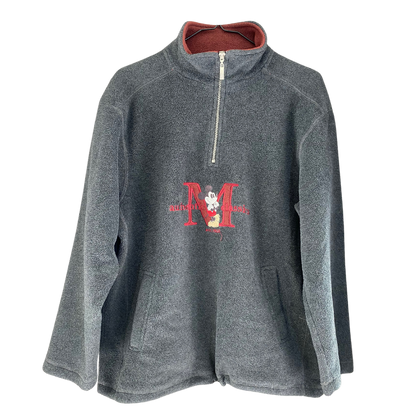 90's Disney Half Zip Fleece Sweater