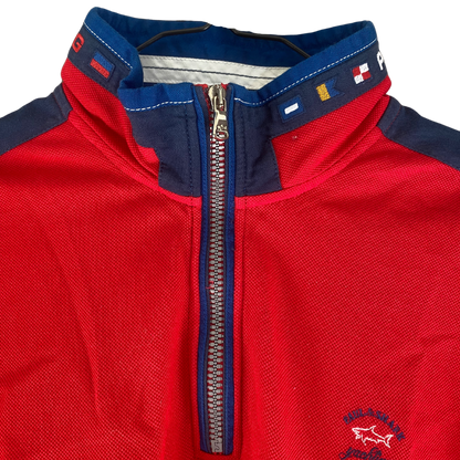 90's Paul & Shark Half Zip Cotton Sweater